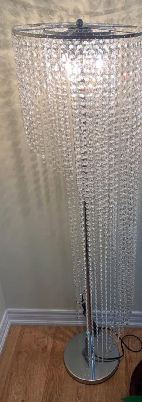 Crystal Raindrop Floor Lamp - 60 Inch image indicator(3)