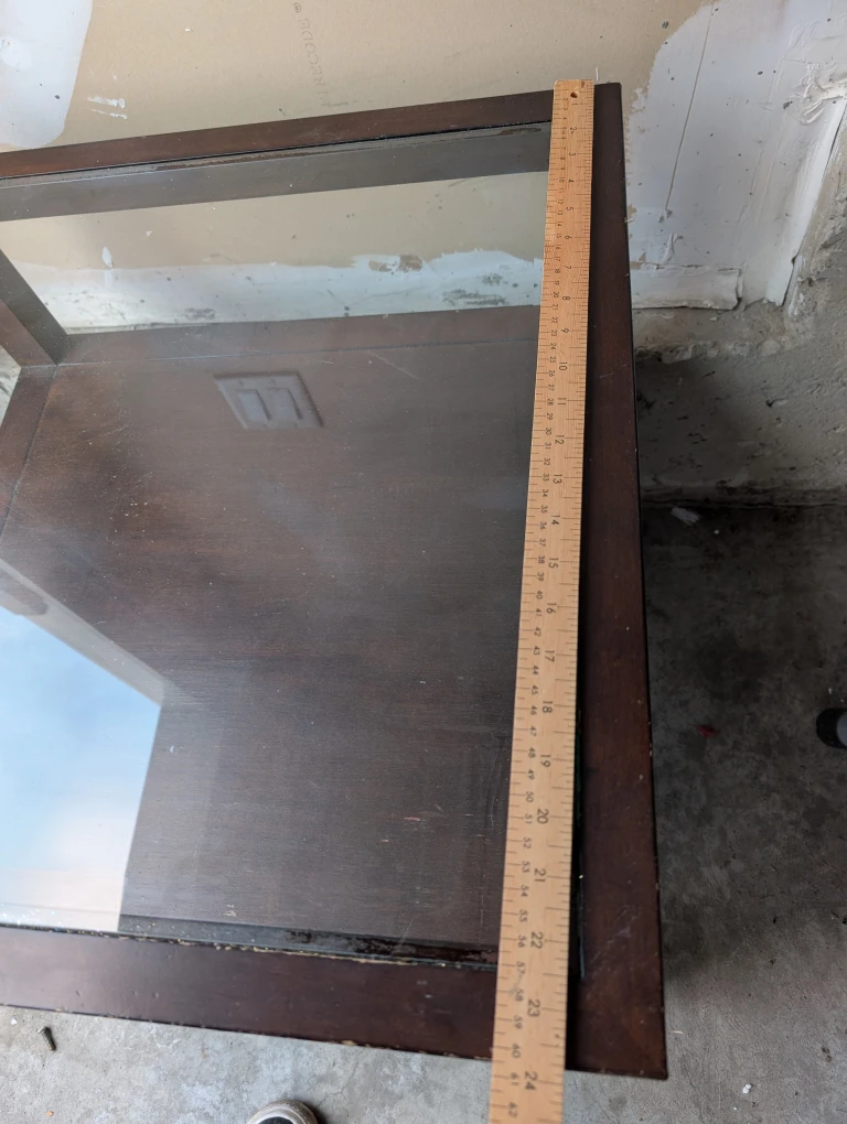 Glass Top End Table with Drawer - photo 5