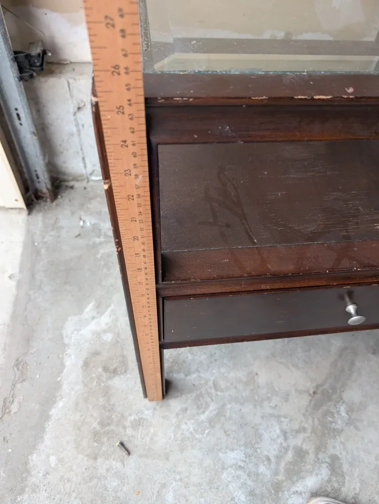 Glass Top End Table with Drawer image indicator(6)