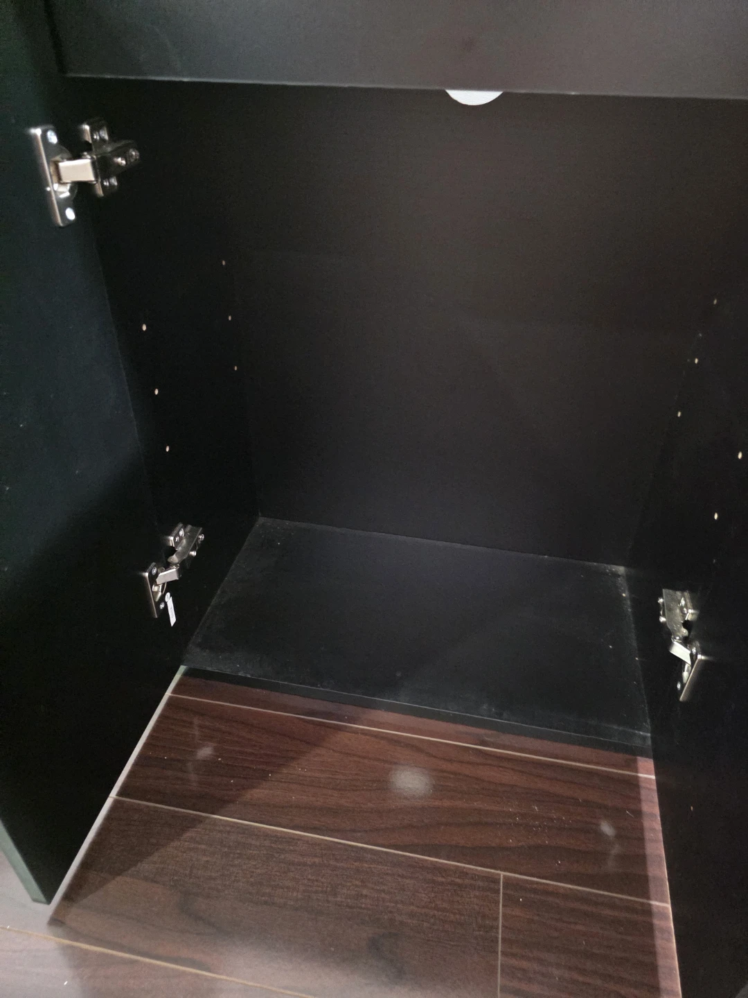 Black Cabinet with Doors - photo 2
