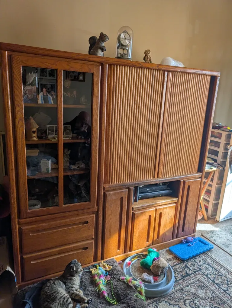 Wooden Entertainment Center/TV Stand