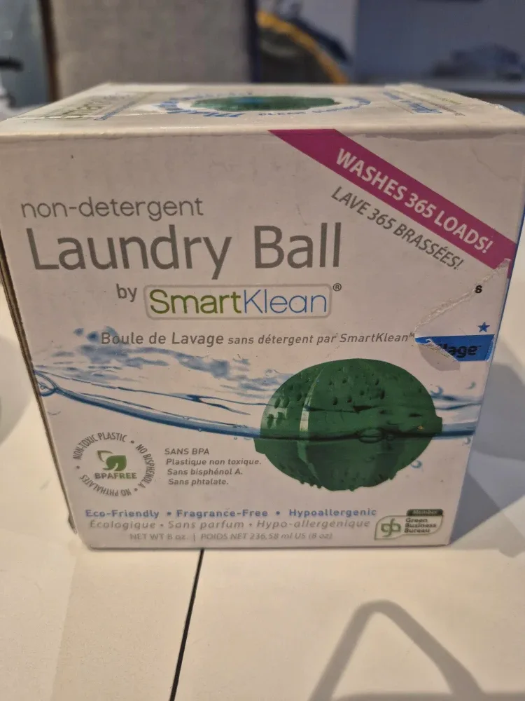 SmartKlean Laundry Ball - Non-Detergent, Eco-Friendly
