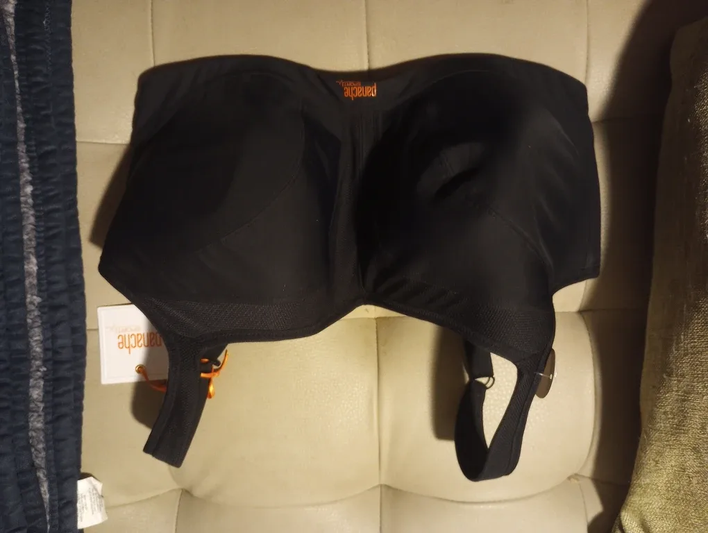 Panache Sports Wired Bra - Black, Size 36H (UK)