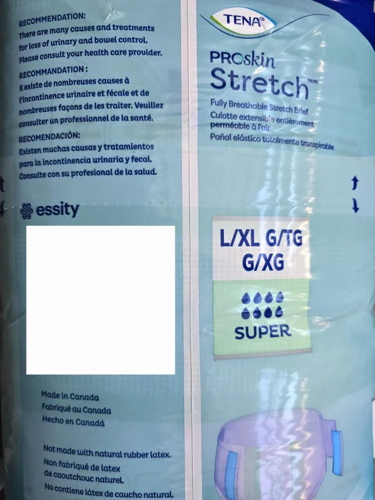 TENA ProSkin Stretch Briefs, Size L/XL, 28 Count image indicator(3)