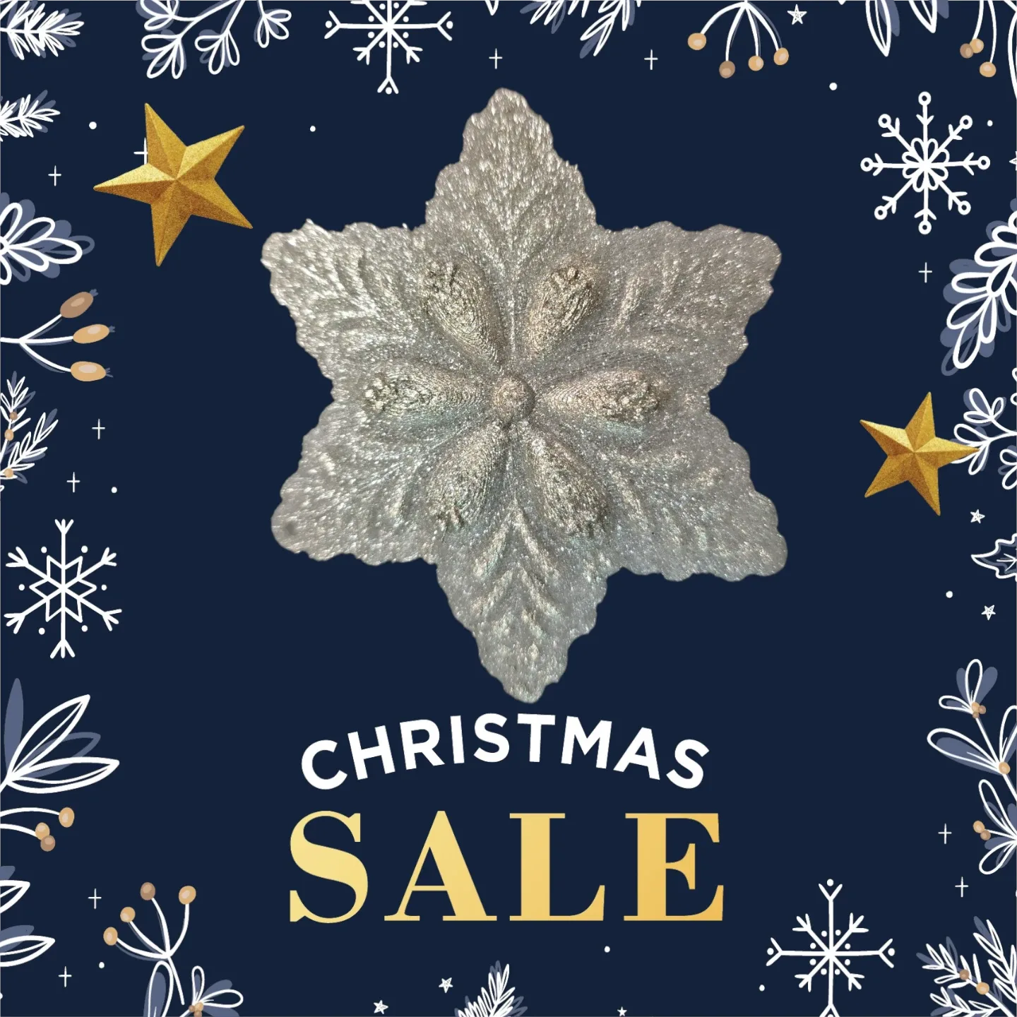 Christmas Snowflake Ornaments set 4pcs