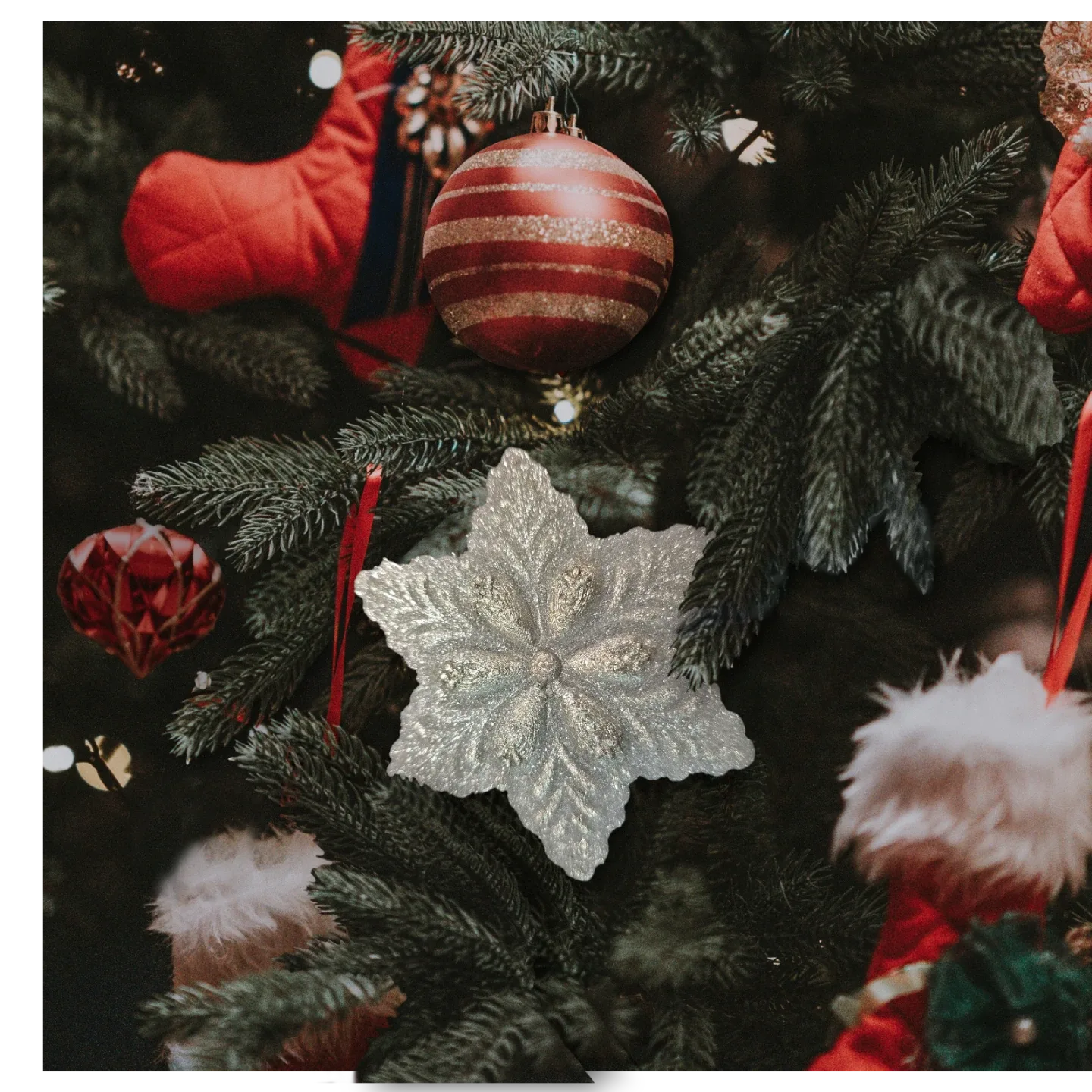 Christmas Snowflake Ornaments set 4pcs image indicator(2)