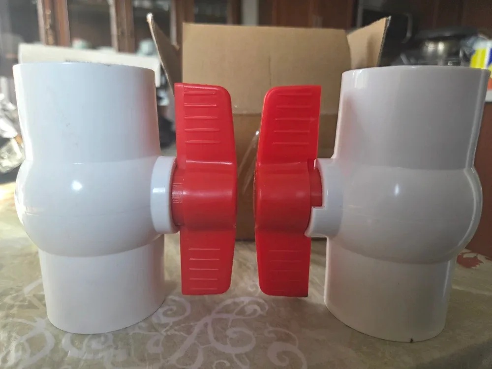 Two 1 1/2"  UPVC Ball Valves