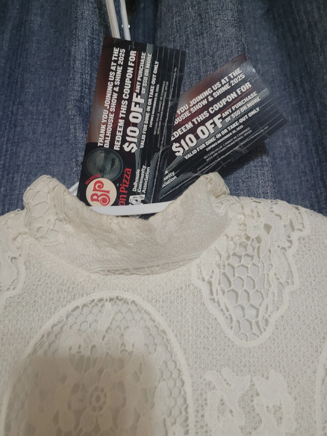 White Lace Dress - Size S - photo 3