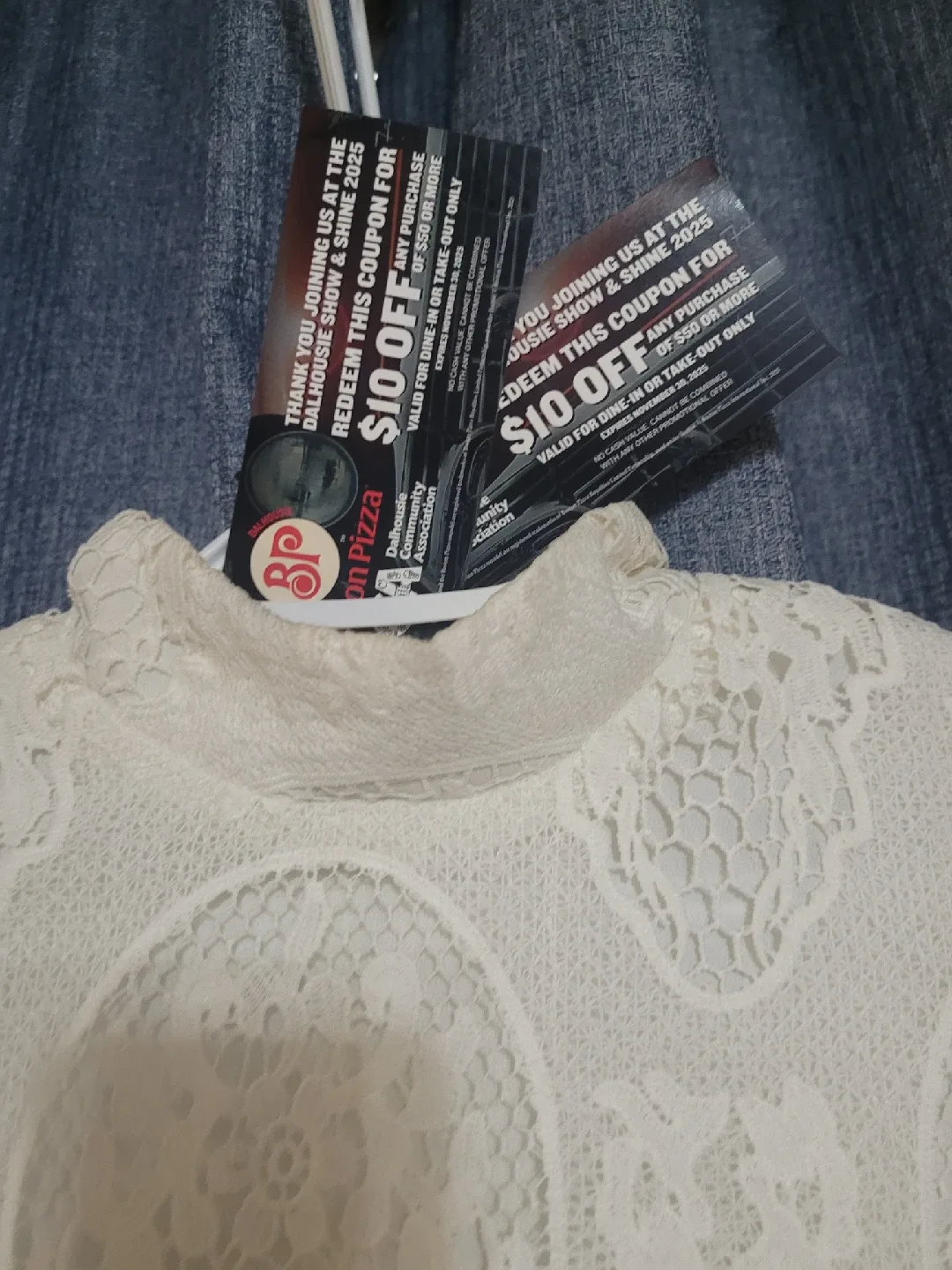 White Lace Dress - Size S image indicator(3)