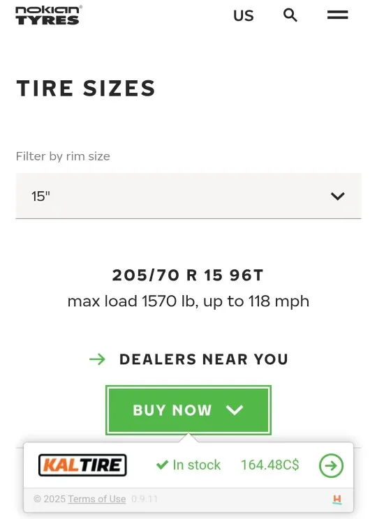 Nokian Tires ALL SEASON 15" (Williams Lake) image indicator(2)