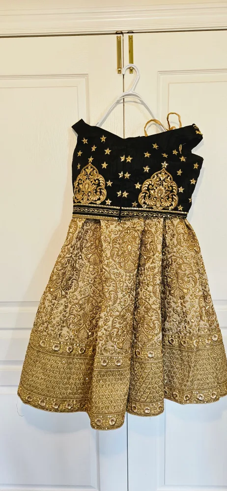 Indian Dress - Gold & Black image indicator(2)