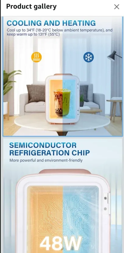 Pink Mini Fridge - Model AAD-4LA1 image indicator(9)