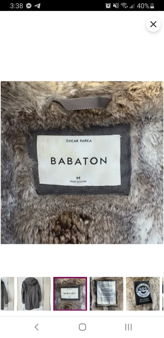 Babaton Oskar Parka - Charcoal - Size M image indicator(2)
