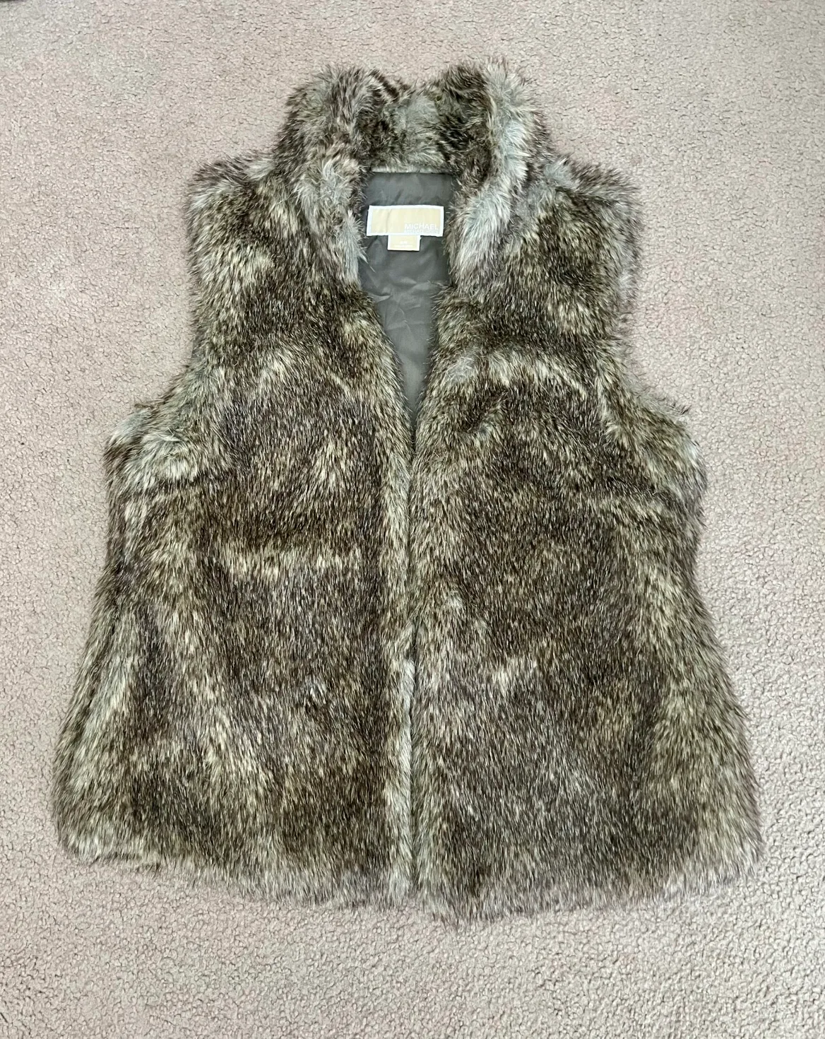 Michael Kors Faux Fur Fleece Vest image indicator(2)