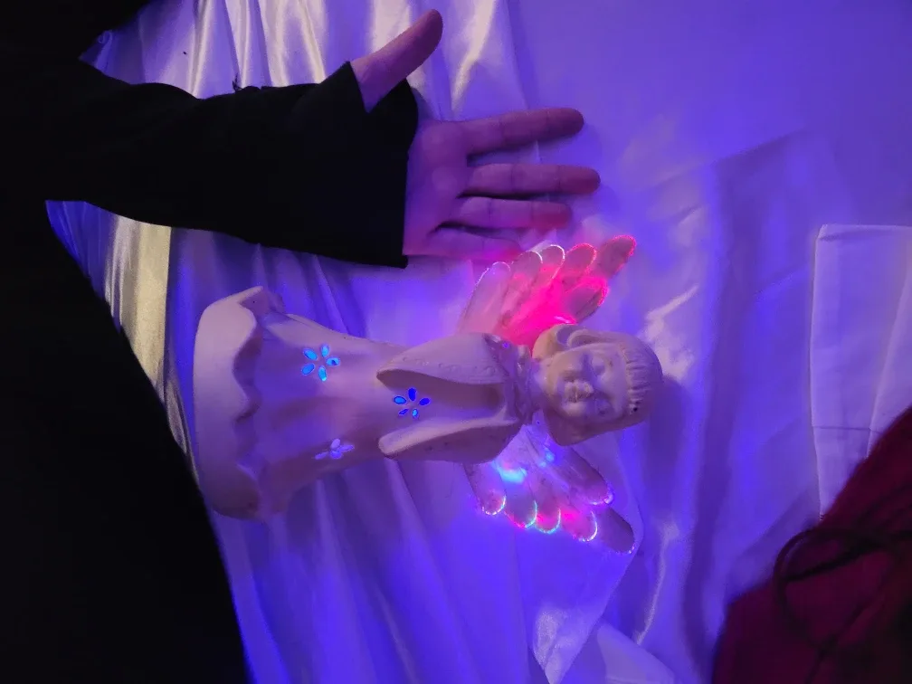 Angel Figurine with Light-Up Wings image indicator(4)