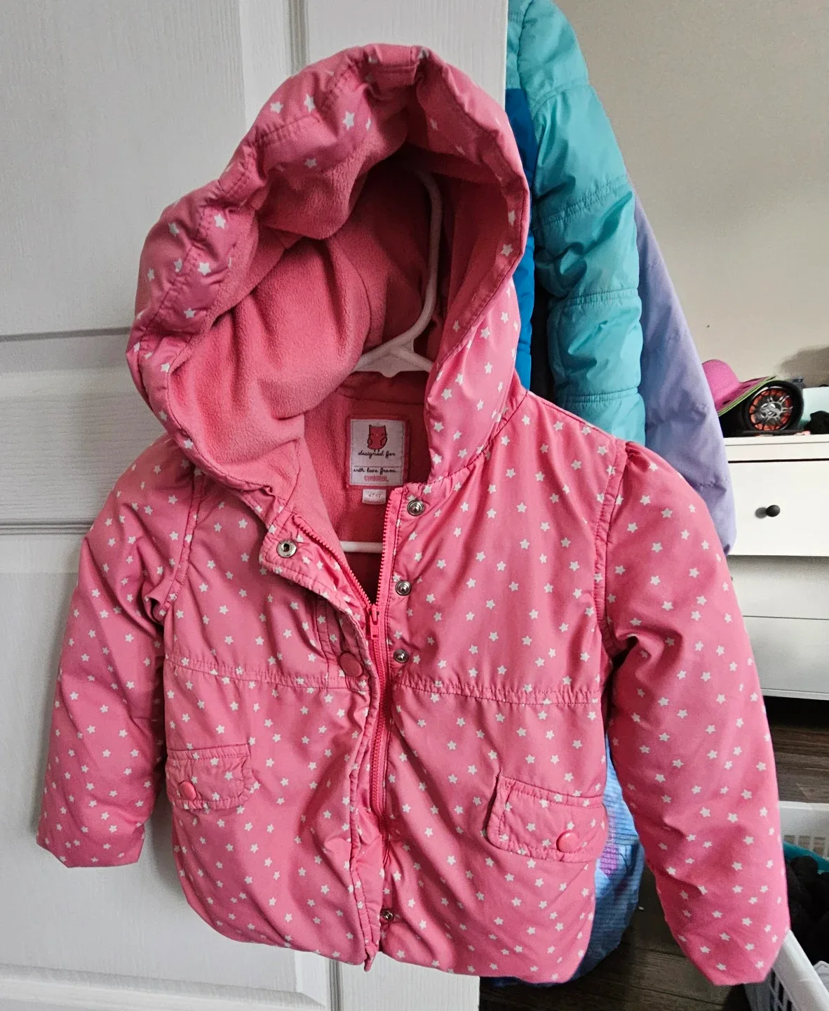 Gymboree & George Girls Puffer Coat Size 4T-5T image indicator(5)