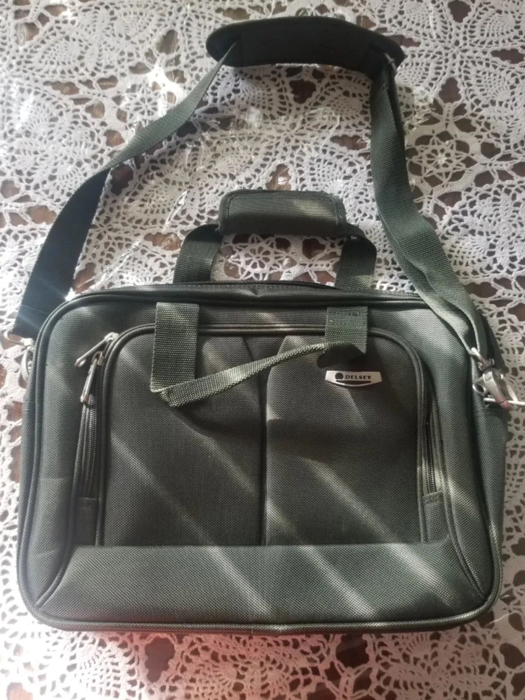 Delsey Laptop Bag - Olive Green #Cleanout image indicator(2)