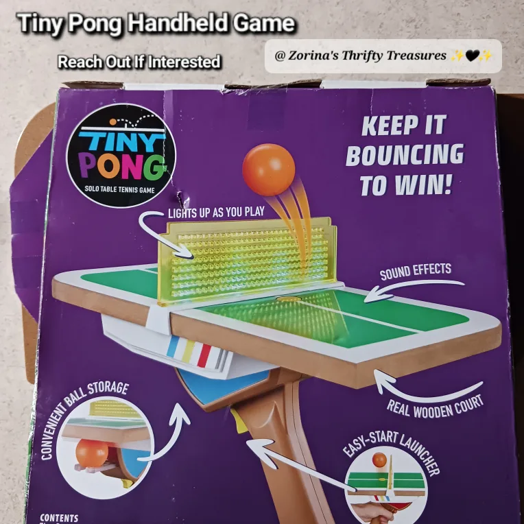 🎾 Tiny Pong Handheld Game - New! image indicator(2)
