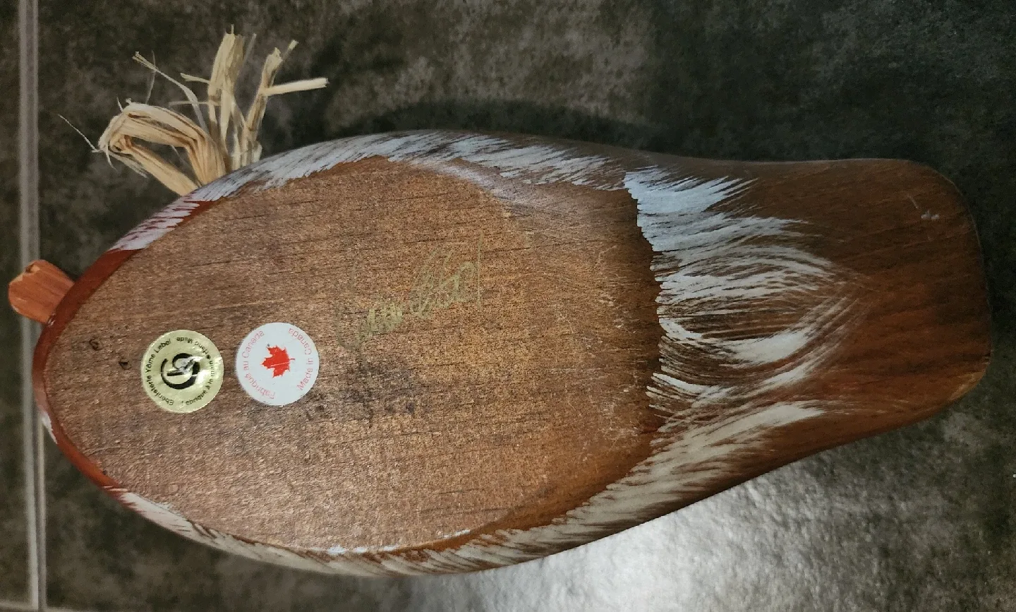 Hand Carved Wooden Duck (by Yoma LeBel ) thumbnail