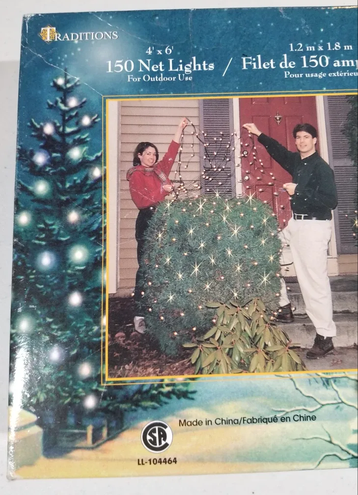 *BRAND NEW BOX!* Of Traditions 150 Net Lights 4'x6' Outdoor Use! image indicator(2)