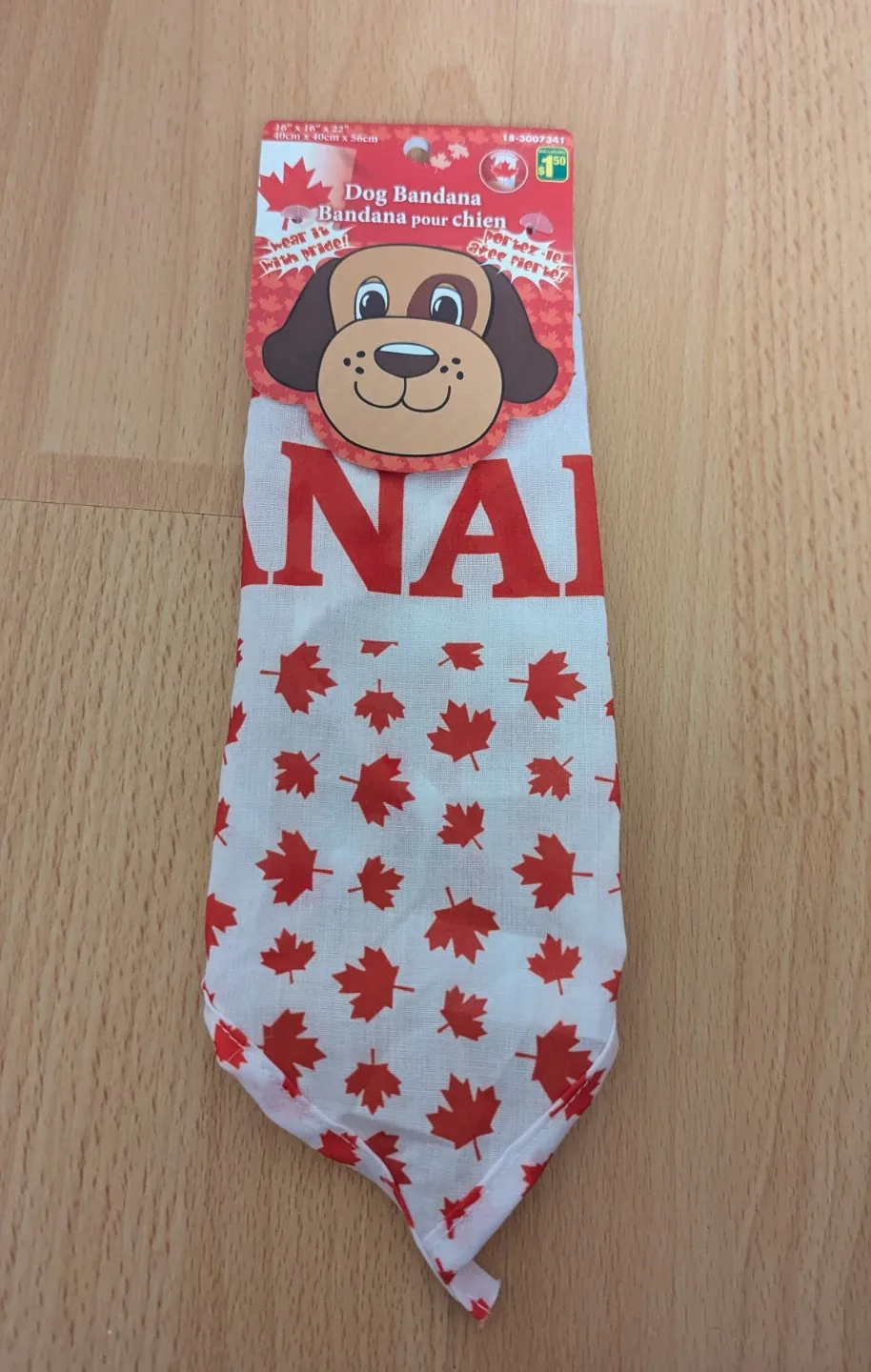 Brand New Dog Bandana - Canada Theme thumbnail