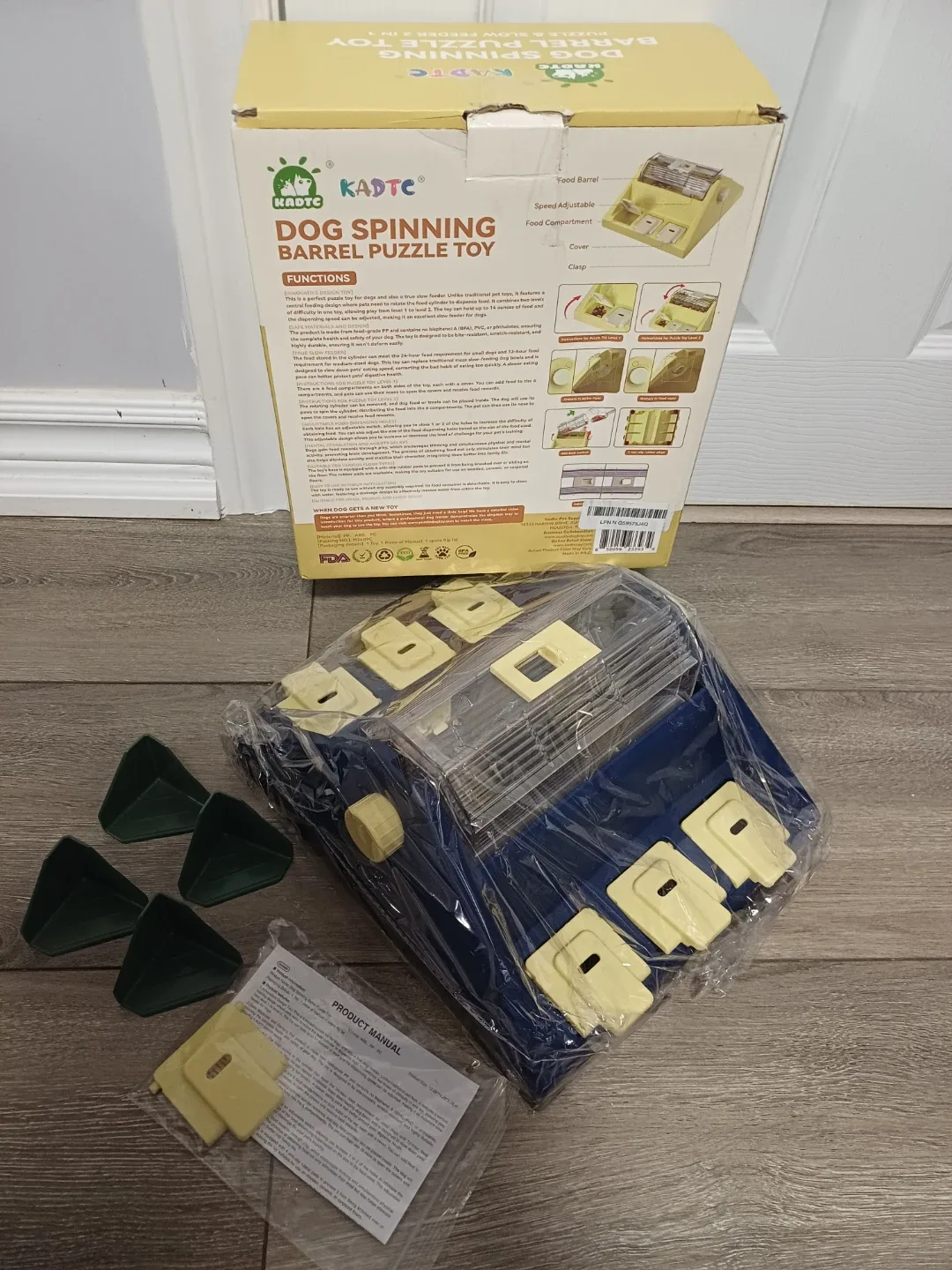 KADTC Dog Spinning Barrel Puzzle Toy - New in Box! image indicator(8)