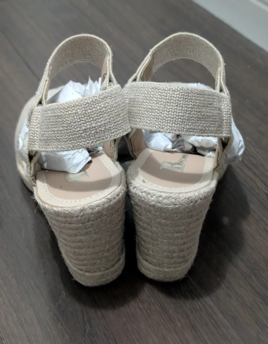 Brown Wedge Sandals - Size 5 (WORE ONCE) image indicator(3)
