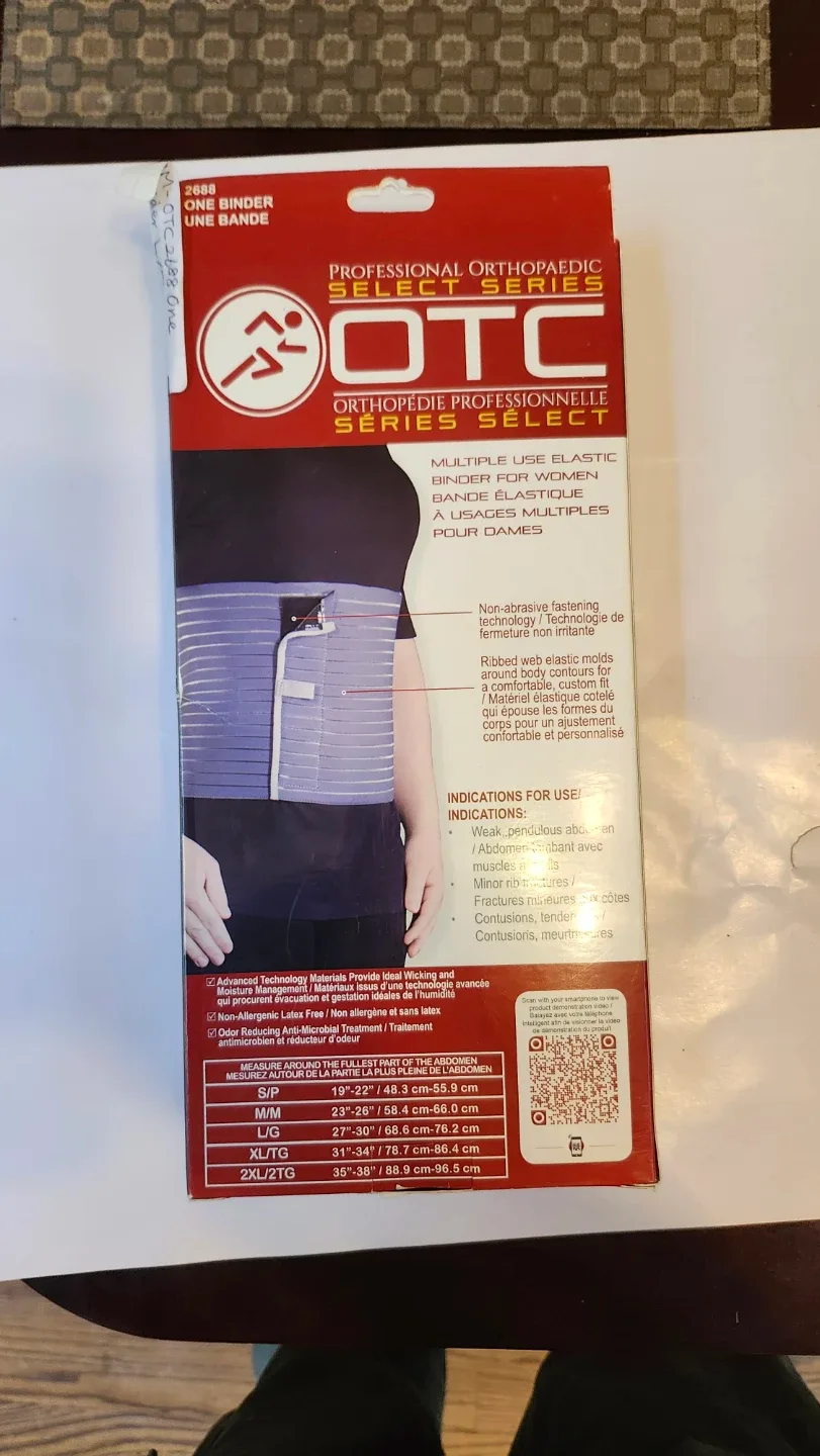 Brand New OTC Series Select Elastic Binder - Women's L/G image indicator(3)