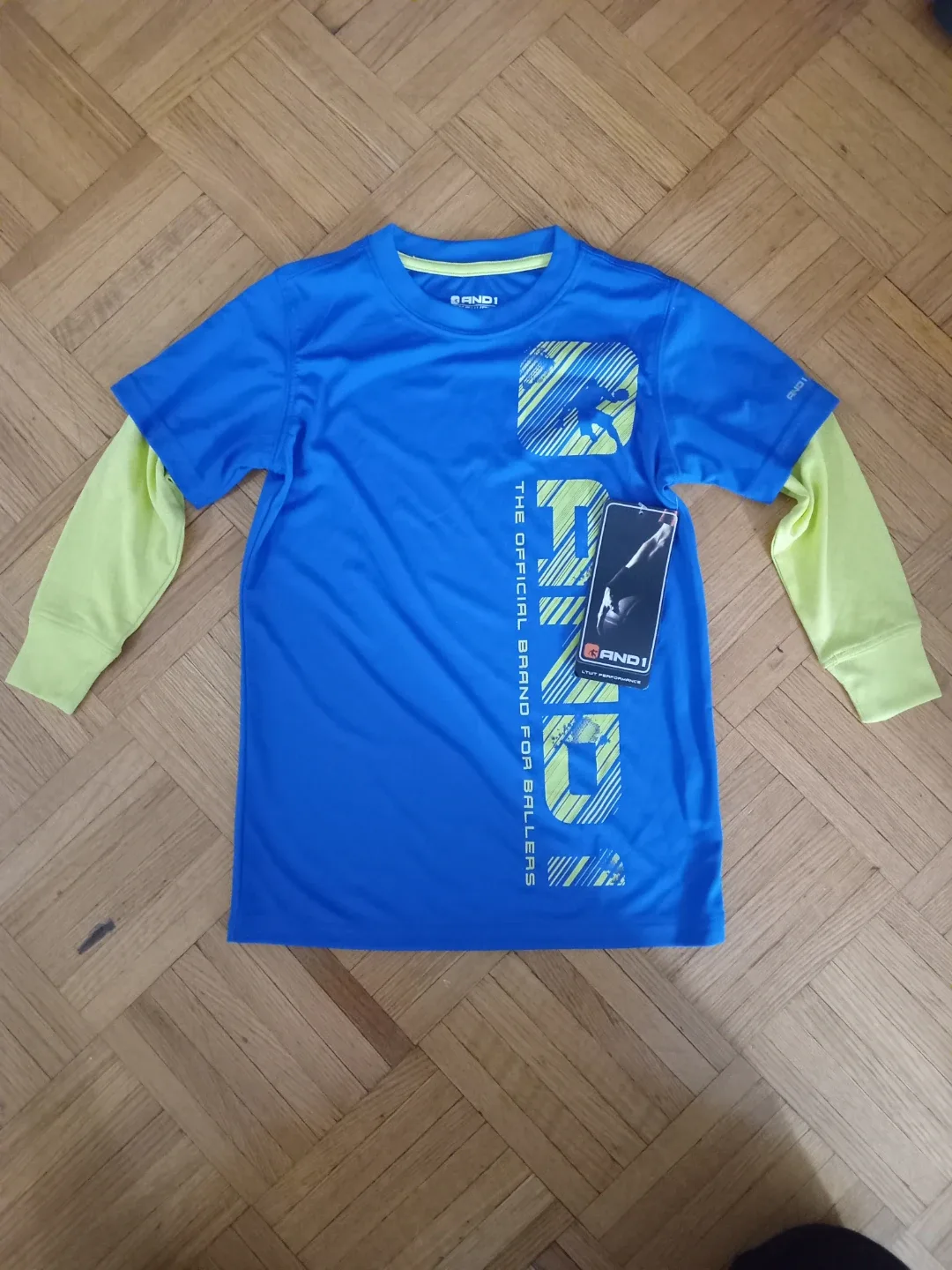 AND1 XS(4/5) Blue Basketball T-Shirt - New with Tag