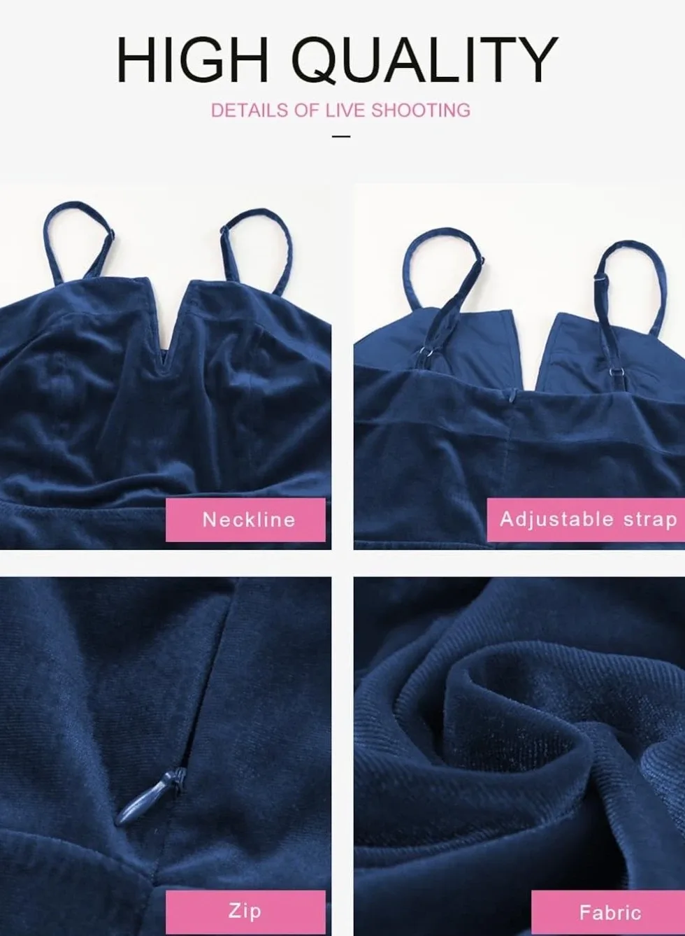 Velvet Blue Jumpsuit - Size Large image indicator(4)