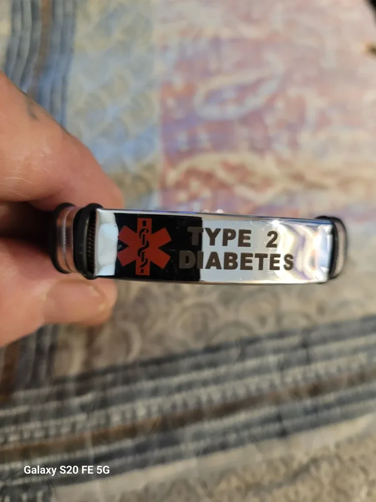 Type 2 Diabetes Medical Alert Bracelet