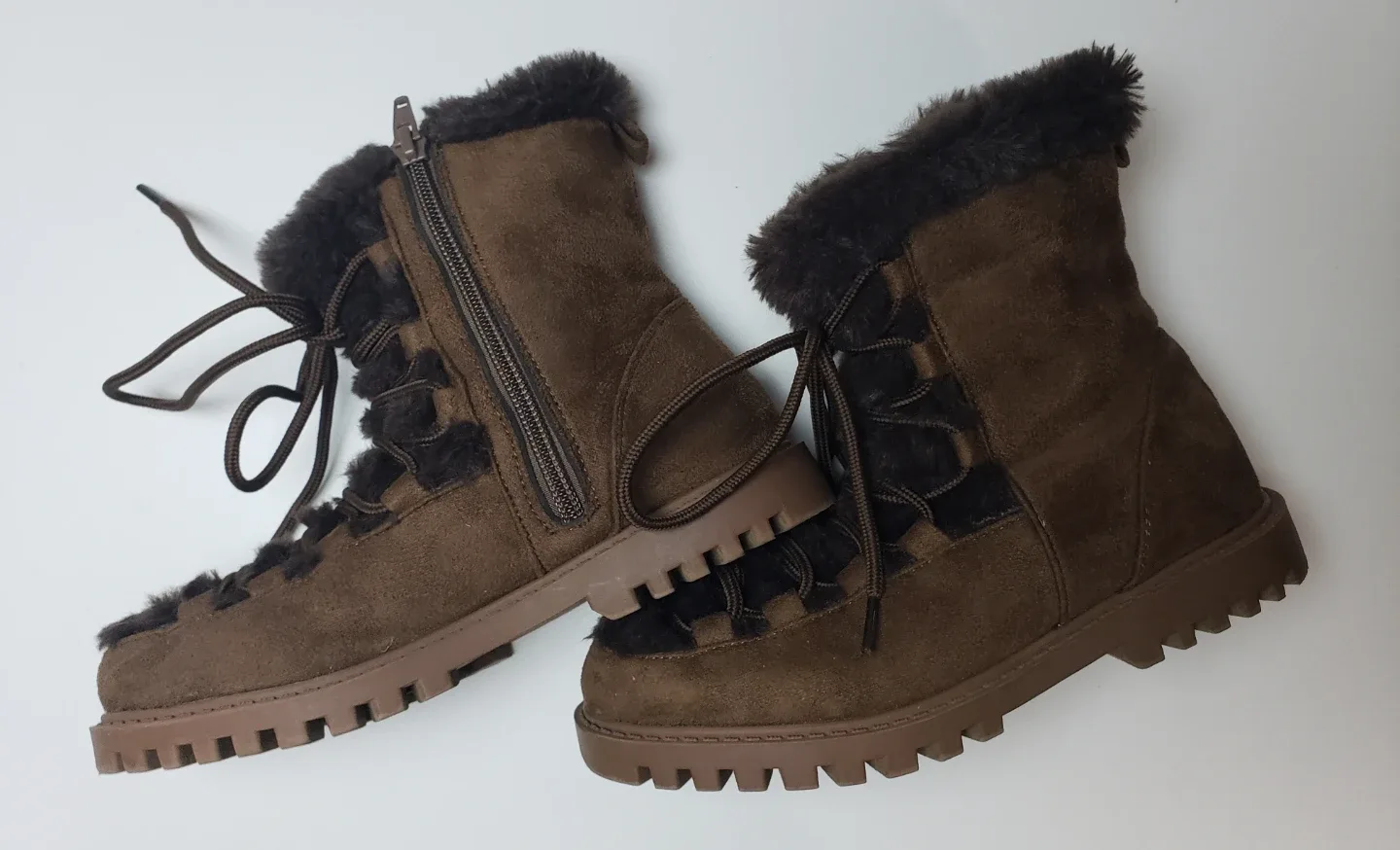 Gap Kids Lace-Up Cozy Boots - Size 1