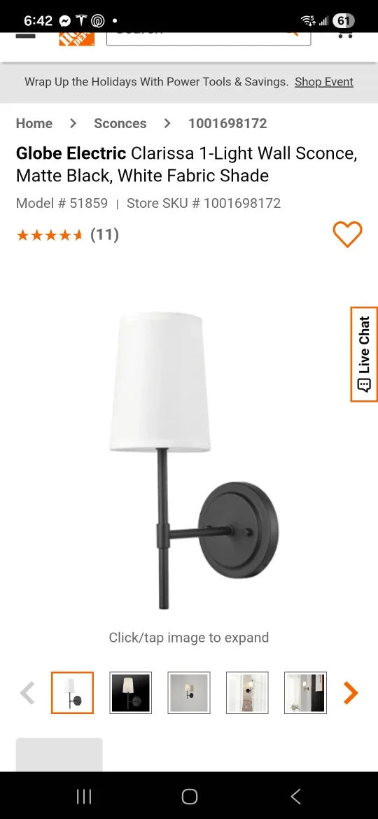 Set of 2 Wall Sconce - BNIB Lights No Wiring Needed