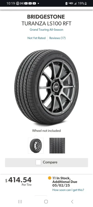 Bridgestone Turanza Tire 255/45R19 image indicator(7)