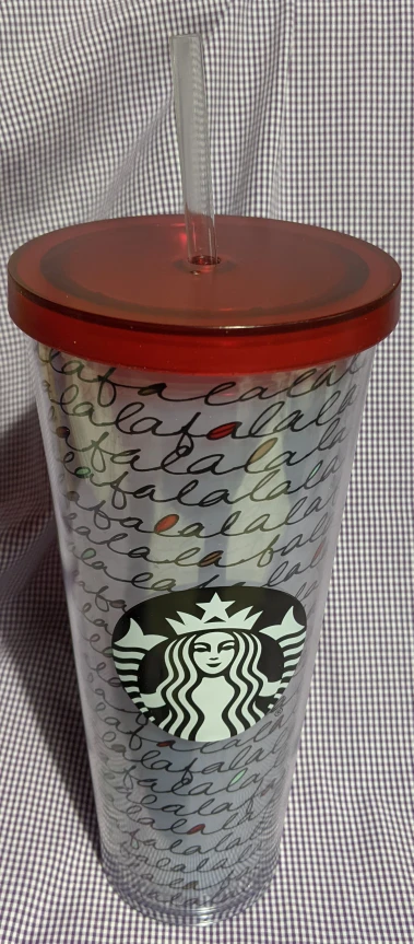 Starbucks Fa La La Tumbler with Straw