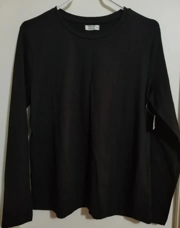 Ardene Basic Black Long Sleeve Shirt - M/M image indicator(3)