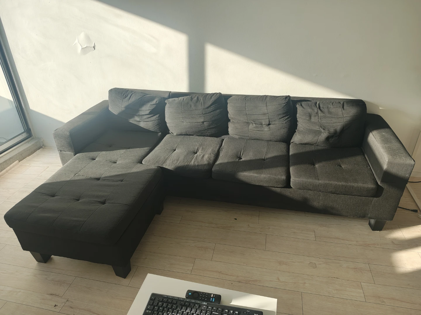 Dark Grey Sectional Sofa - photo 2