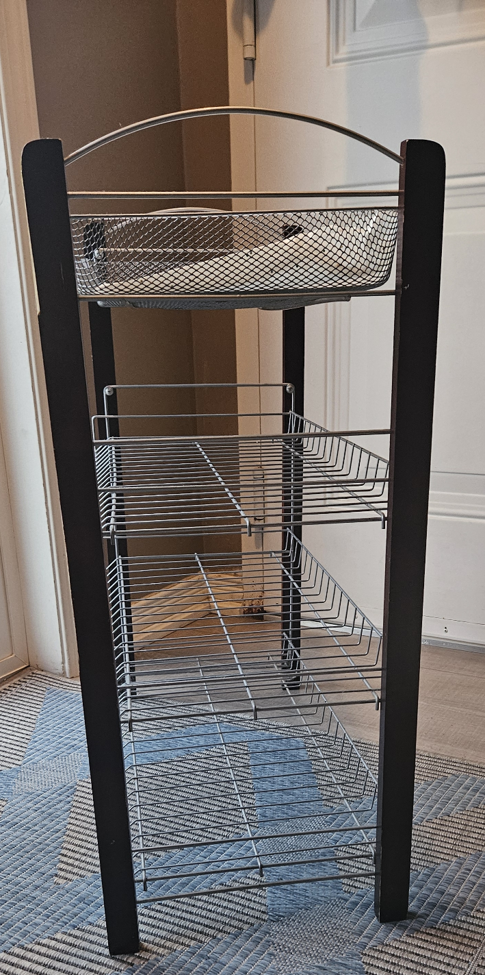Metal and Wood Shoe Rack - photo 3