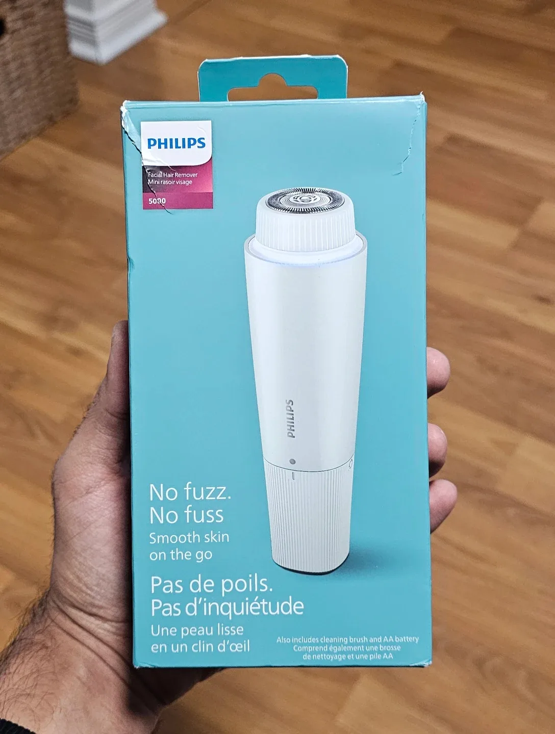Philips Facial Hair Remover 5000 Series - open box new