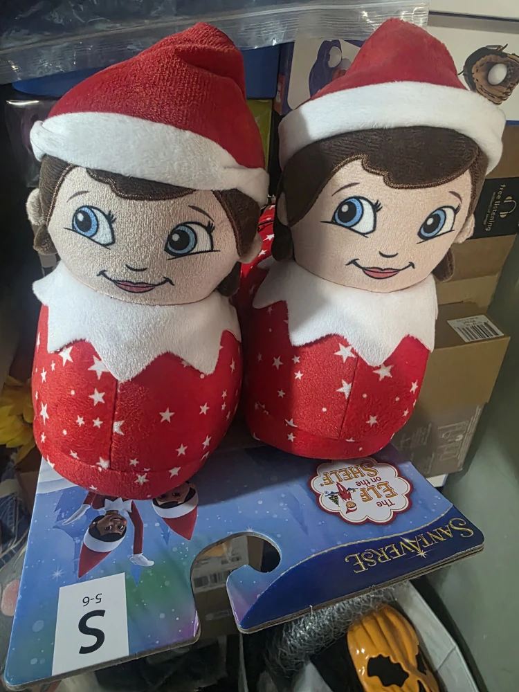 Elf on the Shelf Slippers - Size 5-6