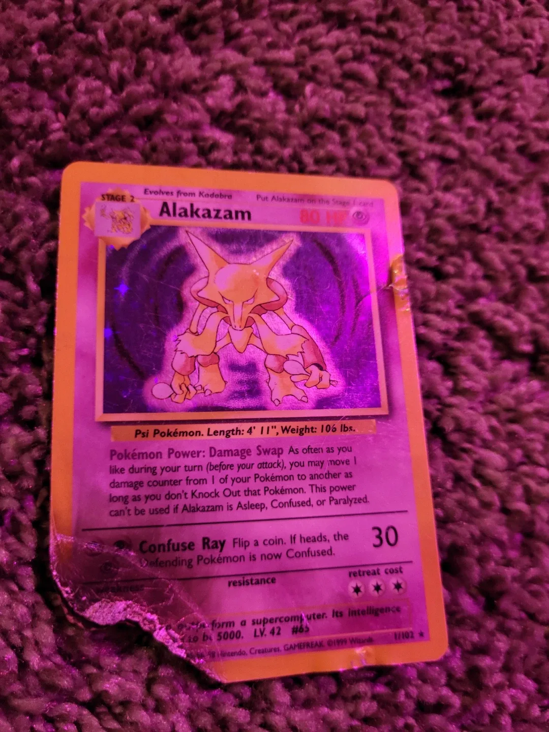Alakazam Pokemon Card