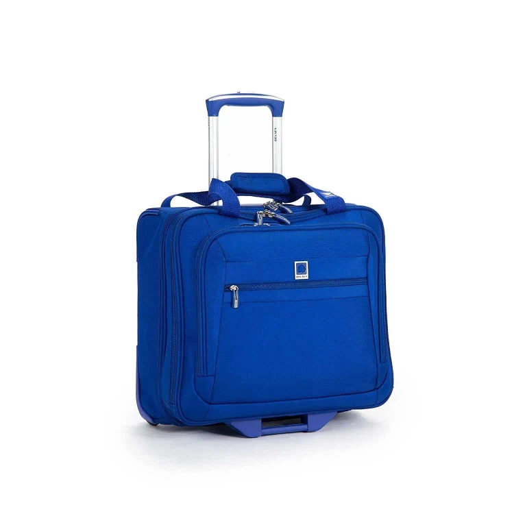 Delsey Blue Rolling Tote Bag