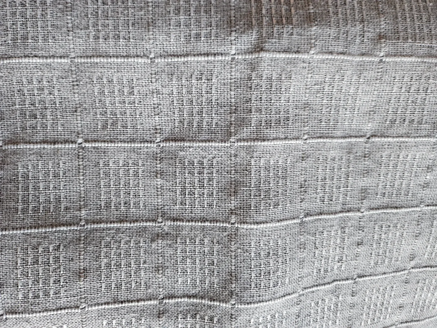 Large fabric grey shower curtain image indicator(3)