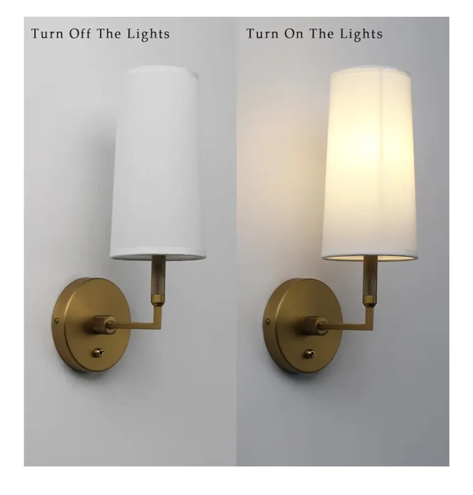 Phansthy Brass Wall Sconce Lighting (Set of 2) image indicator(5)