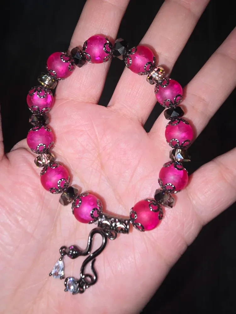 Pink Beaded Bracelet