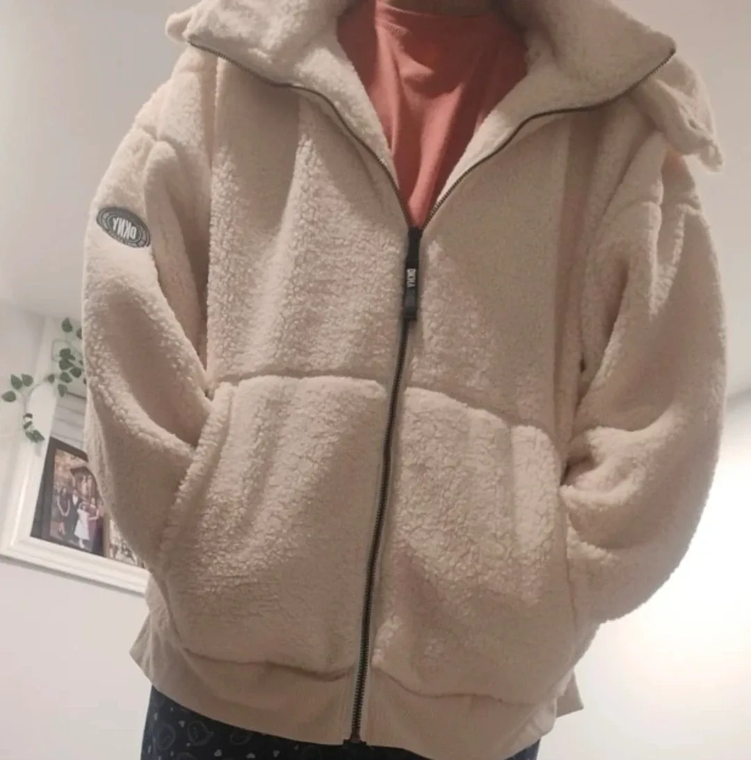 DKNY Sport Cream Fleece Jacket image indicator(2)