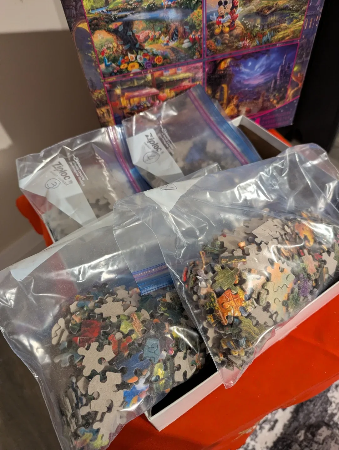 Disney Thomas Kinkade 4-in-1 Puzzle Set image indicator(6)