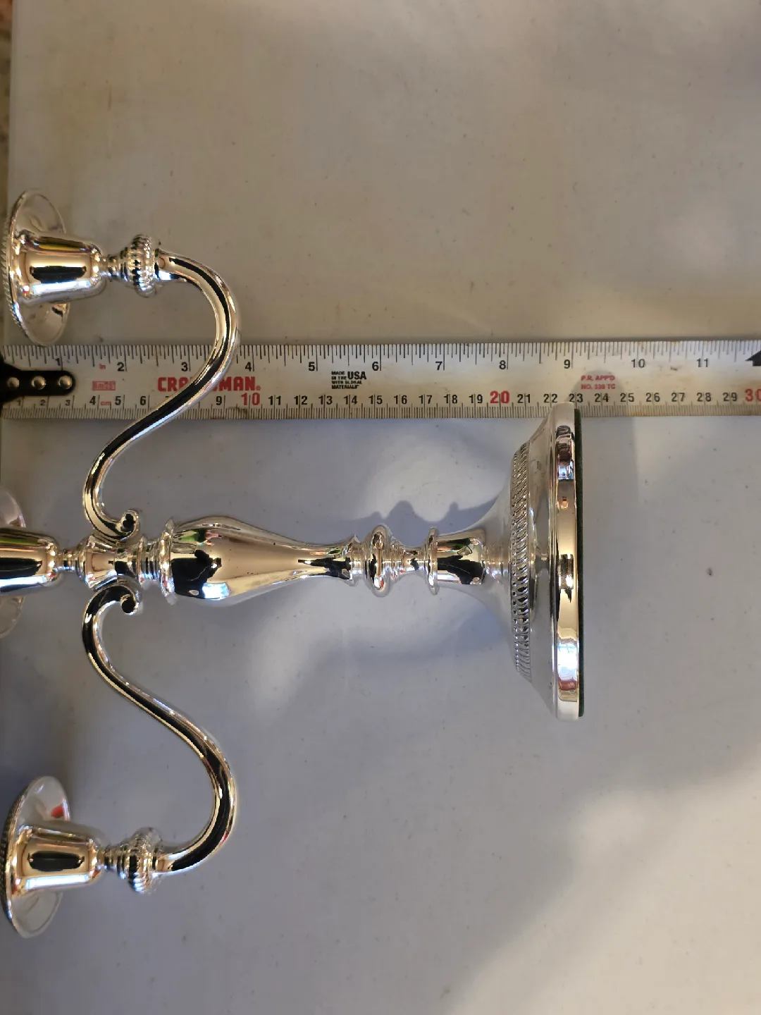 Silver Candelabra - Holds 3 Candles image indicator(3)