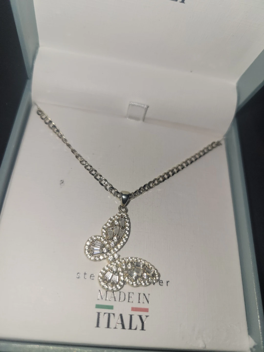 Steele Silver Butterfly Necklace