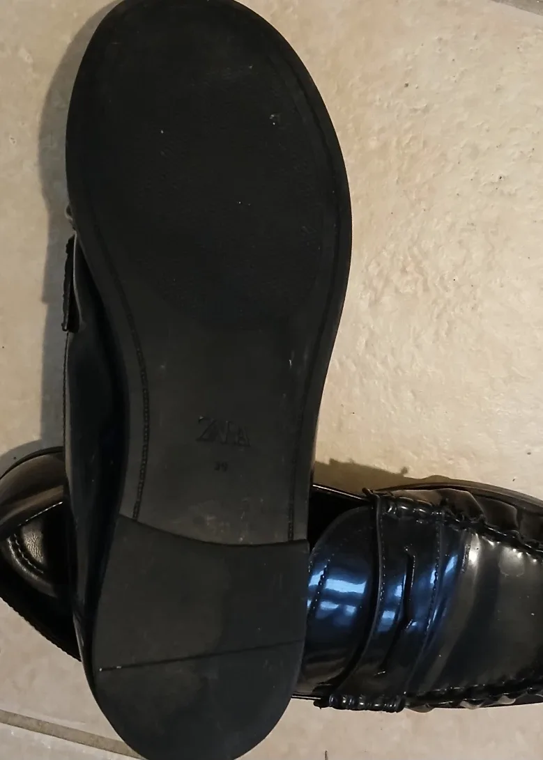 Zara Black Loafers - Size 39